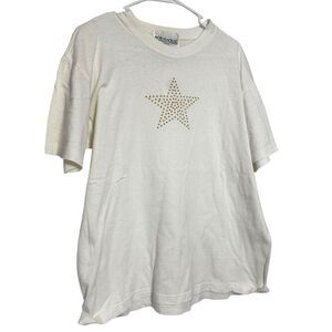 Bob Mackie Studio Vintage White Star T-Shirt